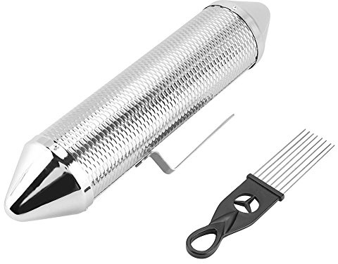 Acero Inoxidable Metal Guiro, Metal Guiro Instrumento de Percusión Musical Herramienta de Entrenamiento con Rascador