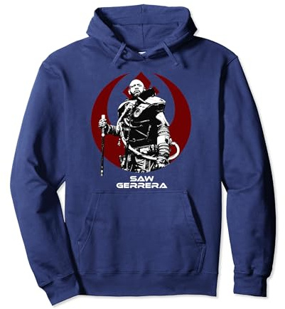 Star Wars Rouge One Saw Gerrera Rebel Portrait Pullover Hoodie