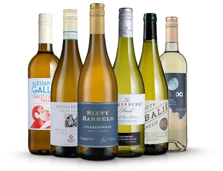 Laithwaites White Wine Bestseller Selection (Mixed Case of 6) South Africa, Spain, Italy, France, 11-12% ABV