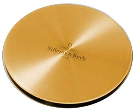 Villeroy & Boch Gold Stainless Steel Universal 90mm Strainer Waste Cover Cap