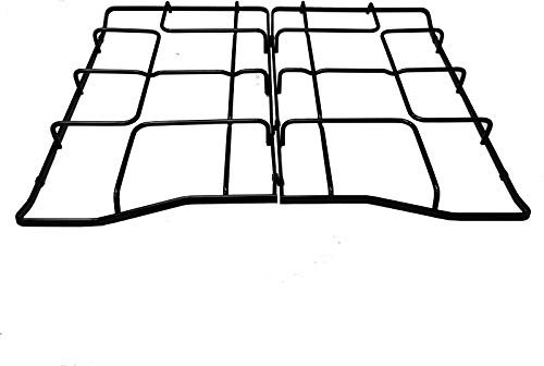 Griglie Rex Zanussi Aeg Electrolux 460 x 272 mm. in ferro smaltato lucido nero per piano cottura cucina a gas no originale 3546139084-3546139076 (Kit due griglie GRG612/3)