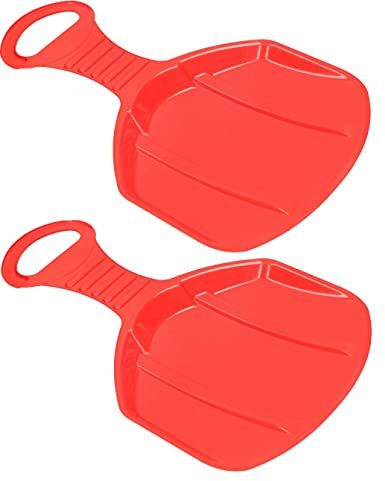 KOTARBAU® 2er Set Schneerutscher für Kinder Porutscher Schneeflitzer für Winterspaß mit Handgriff