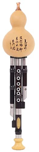 Ebenholz-Holzblasinstrument Aus Kürbisseide Unterhaltungsdarbietungsart B-Dur-C-Tasten-Kürbisflöte Geschenk Für Ältere Kinder, Freunde Die Abstimmung Ist Einfach (Color : F-key)