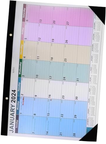PRETYZOOM Wandkalender Kalender Terminplanungskalender Zeitplanungskalender Agenda Kalender Jahresplankalender aus Hochwertigem Papier für Zuhause und Büro