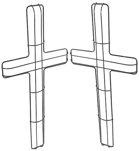 AOKWAWALIY Osterkranz, Feiertagsform, Ornament, Kreuz, Drahtkranz, Ringe, DIY-Kranz, Form, Kreuz, Girlande, Pflanzenhalter, Erntedankfest, Kranz, Dekorationen, Hochzeit, Eisen