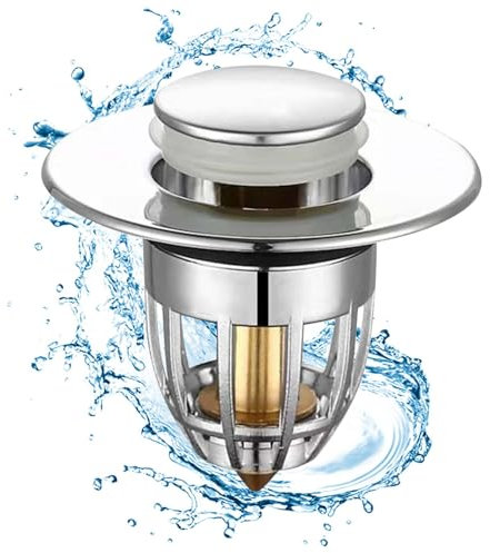 Tappo Per Lavandino Del Bagno Tappo Di Scarico Lavandino Del Bagno, Tappo Per Lavello Con Filtro Di Scarico - Tappi Per Lavandino Con Filtro Di Scarico Per Lavandino Universale, Tappo Di Scarico