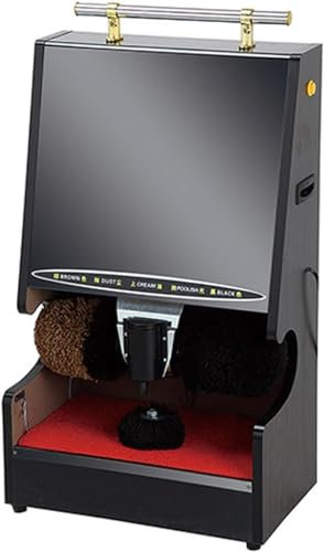 ASEENXPS Máquina eléctrica for lustrar Zapatos domésticos, Pulidora automática de Zapatos por inducción, Máquina lustradora de Zapatos de Acero Inoxidable, Limpiabotas Vertical for el hogar