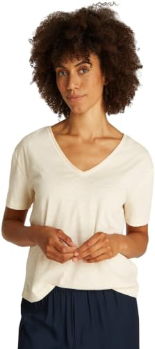 Tommy Hilfiger Slub Crop V-nk SS Ww0ww43901 Slub Crop V-NK SS WW0WW43901 Mujer (Pack de 1)