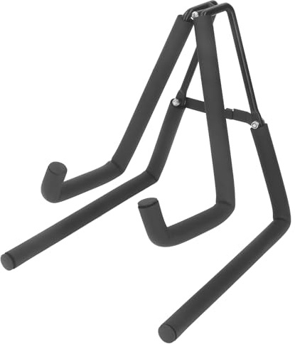 Espositore Pieghevole per Strumenti Musicali con Supporto in Spugna Antiscivolo, Supporto per Pavimento, per Chitarra Ukulele, Banjo, Mandolino, Violino