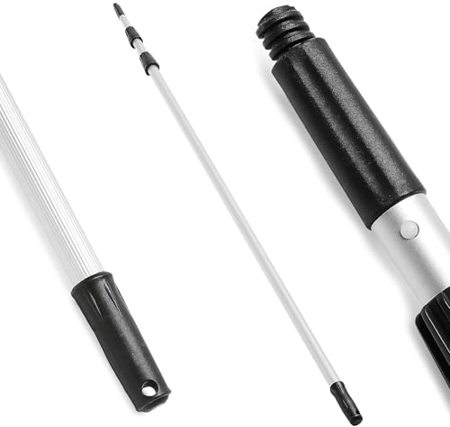 15FT Extendable Telescopic Pole 4.5m Multi-Purpose for Cleaning & Painting | Extend up to 15FT for safe access to high walls, ceiling, windows, and hard-to-reach areas; paint rollers, dusters & cleaning