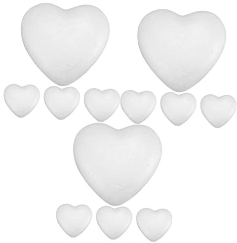 TEHAUX 12stücke Schaumstoff Herzen Für Hochzeits Und Valentinsdekoration Bastelmaterial Für Kreative Arrangements Für Blumen Und Handgemachte