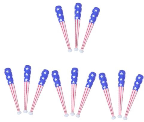 Hohopeti 12stücke Teiliges Aufblasbare Baseballschläger Lange Flaggen-sticks Für Sportevents Und Partys Deko Für Unabhängigkeitstag Und Andere Feiern Und Wiederverwendbar