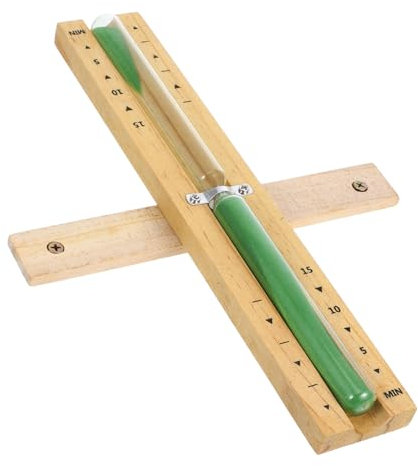 TOPBATHY Sauna-Sanduhr Aus Holz Und Glas Haushalts-Timer Zeitmesser Sauna-Raum-erinnerungsuhr Kompakt Und Praktisch