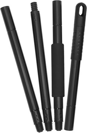 DECHOUS 1set Metal Mop Pole Extension Rod Section Replacement Mop Stick for Broom Threaded Connection Versatile Cleaning Tool for Use