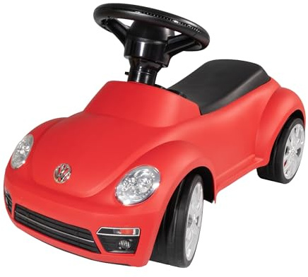 Lemodo Rutschauto Beetle rot – Babyrutscher Kinderfahrzeug, Rutscher ab 18 Monate, stabiles Rutschfahrzeug mit Kippschutz, Rutscherauto, Spielzeugauto für Kleinkinder, Lizenziertes Kinderspielzeug