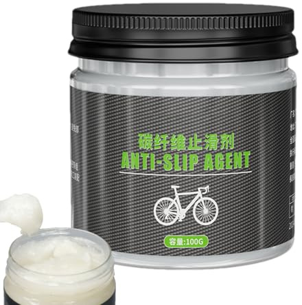 Fahrrad-Carbonfaser-Antirutschmittel - Carbon Paste Farrahad, 5.4cm Carbonfaser-Fahrradfett - 100g Paste für Sattelstütze & Lenker, ideal für Carbon- & Metallverbindungen und rutschfeste Montage
