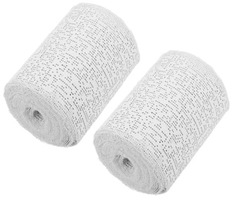 AUTSUPPL 2 Rollos Moldeadora de Yeso para Escayolas Rollos Yeso para Proyectos de Arte Esculturas Moldes Cuerpo Vendaje de Gasa de Suministros para Escayolas Abdominales