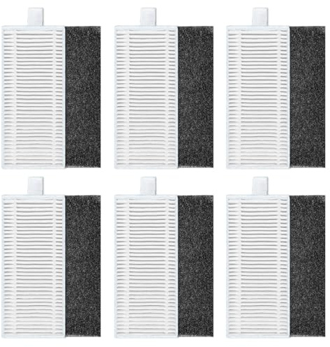 KiimSin 6 piezas M 3 filtros de repuesto para Lefant M3 / M3 Gen2/Gen1 / M 3 Max aspiradora inalámbrica, reutilizables, repuestos de filtro de agua