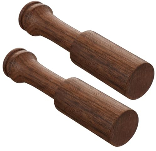 TOGEVAL Mazzuolo per Ciotola Tibetana in Legno Naturale, Bastone per Ciotola Sonora Buddha, Set 2 Pezzi Portatile per Meditazione e Rilassamento, Accessorio per Strumenti Musicali per Uso
