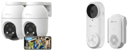 EZVIZ C8c 2MP 2PK & DB2 Bundle
