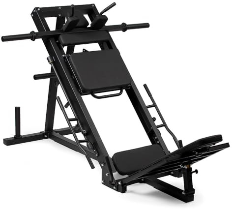 Titan Fitness Plate-Loaded Leg Press Hack Squat Machine Combo, Rated 1000 LB, Three Lockout Positions, Thick HeftyGrip Padding, Quick Adjustments, Lower Body Specialty Machine