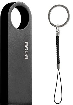 Pen Drive 64GB, Mini Memorias USB 64GB USB Unidad Flash Memoria Stick 64 GB con Llavero Colgante para Computadoras, Tabletas y Otros Dispositivos