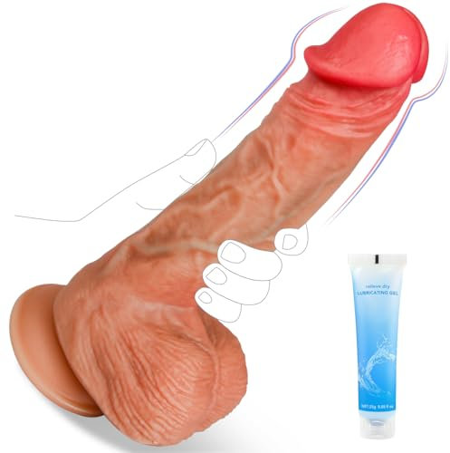 20cm Penis Dildo für Frauen, Weicher Realistischer Anfänger Sexspielzeug Gelee Dildo Mit Sauger für Damen Paare Erwachsene Sex Spielzeug & Spiele