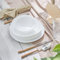 Karaca White Pure 24-Piece Glass Dinner Set for 6 People, Elegant Dinnerware, Heat-Resistant Tableware with Dinner Plates, Pasta, Cereal/Soup Bowls and Dessert/Side Plates