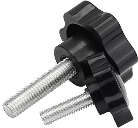 1-5 Stück M4/M5/M6/M8/M10/M12 Sternförmige Kunststoff-Rändelschraube, Pflaumengriff Handfeste mechanische Knopf-Einstellschraube