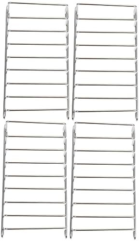 BESTonZON 4 Pièces Égouttoir En Acier Inoxydable Grille De Cuisson Du Pain Porte-tranches De Pain Grillé Pain Challah Porte-toast Au Four Électrique Assiette De Diner Acier Inoxydable 304