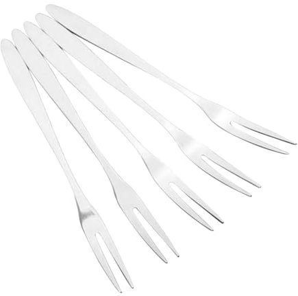 Zerodeko Fourchettes à Fruits à Double Extrémité 6 Pièces Acier Inoxydable Maniable Et Facile à Nettoyer Pour Apéritifs, Desserts Et Salades Ensemble De Fourchettes à Dégustation