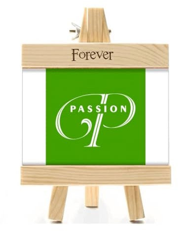 Letter Expression Passion Bilderrahmen, Holz, Tischplatte, 10 x 15 cm