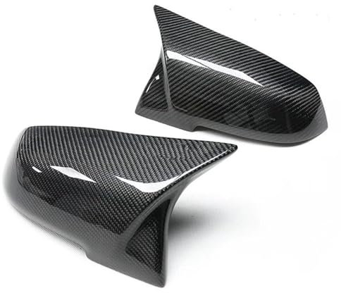 YOUKEJNM Auto Spiegelkappen 2 Stück Rückspiegel-Abdeckkappe Carbon Für 1 2 3 4 Serie Für X Für 220i 328i 420i F20 F21 F22 F23 F30 F32 F33 F36 Für X1 Rückspiegelgehäuse(Carbon Fiber Pattern)