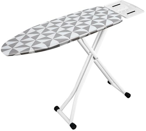 LMXRYPD Tabla de Planchar Vertical Plegable, Tabla Planchar con 7 Ajustes de Altura, Mesa de Planchar con Marco de Metal Resistente, para el Hogar, Hotel(Gray,111cm/43.7in)