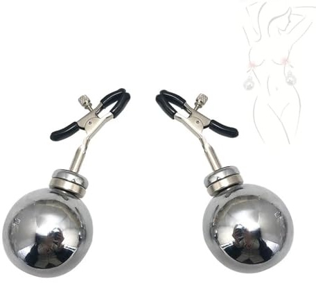 1 paire de pinces à tête ajustables en silicone avec pendentif en acier inoxydable