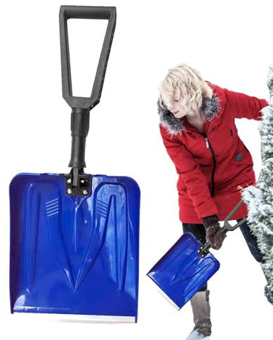 Pala da Neve Pieghevole, Pala da Neve Pieghevole per Auto, Pala da Neve ad Alte Prestazioni, Pala da Sabbia, Pala per Alimenti Multifunzionale, Strumento di Pulizia per Campeggio, Giardinaggio