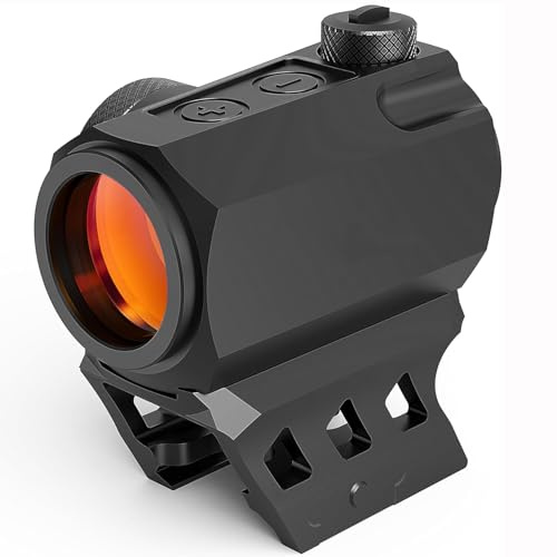 Paike Leuchtpunktvisier 1x20mm 2 MOA Motion Awake Red Dot mit Absolute Co-Witness-Halterung
