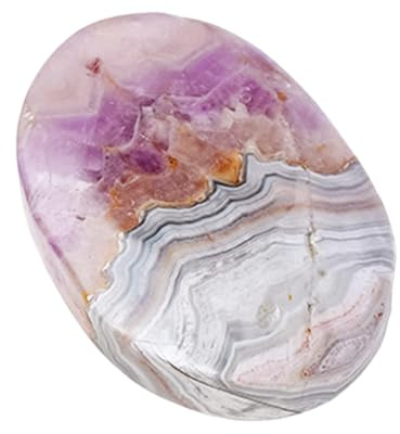 JIEBWCHA Piedra de bolsillo, piedra del pulgar, de natural, Masaje portátil al alcance de la piedra pebble brillante decorativo para manualidades de jarrones