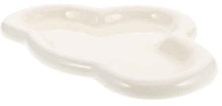 ULTECHNOVO Assiette Décorative Céramique Forme de Plateau à Bijoux Charmant pour Salle de Bain et Décor de Chambre Rangement Élégant pour Anneaux et Petits Objets