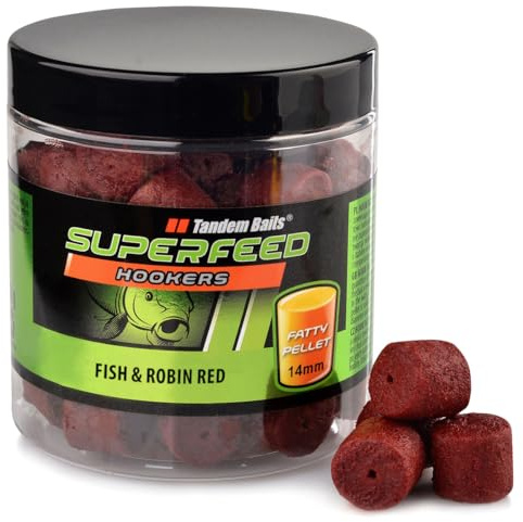 Tandem Baits SuperFeed Hook Fatty Pellet | Carp Fishing Hookbaits | Carp Pellets | Carp Fishing Bait | Carp Bait | Carp Fishing Accessories for Monster Fish 14mm 150g