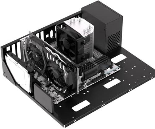 PC Test Bench, Open Air PC Case, ATX Open Frame Computer Chassis, DIY Techbench PC Case for EATX ATX MATX ITX