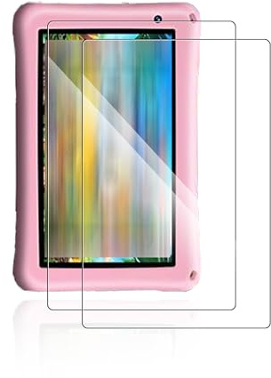 2 Stück Schutzfolie für BISAIKASOW Kids 7 Zoll Tablet, yystao 9H-Gehärtetes Glas Displayschutz kompatibel mit BISAIKASOW Kids, Kratzfest, Hochauflösend klar