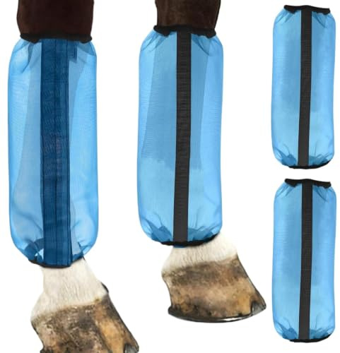 Generisch Fliegenstiefel für 4 Stück Mesh-Beinschoner für