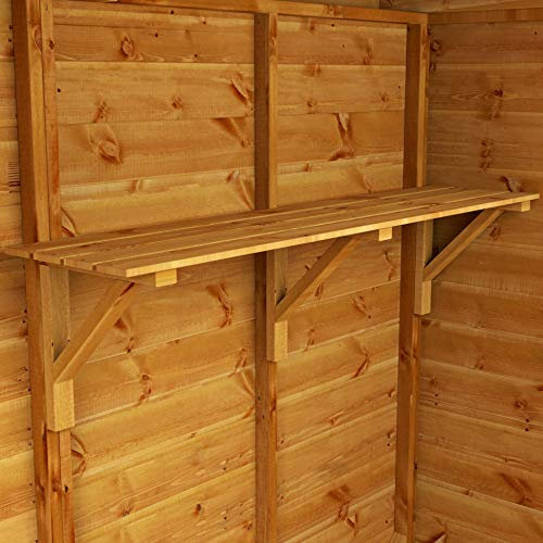 Powersheds 4ft Wooden Garden Shed Shelves | Shelving Unit for Wooden Garden Sheds