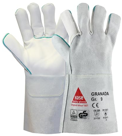 Hase Granada K Schweißerhandschuh aus Rindnarben-/Rindspaltleder Größe 10 6 Stk