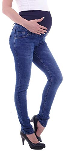 Damen Umstandsjeans Schwangerschaftsjeans Slim Schwangerschaft-s-Jeans Umstand-s-Hose Umstand-s-Hosen Röhre-n-Jeans Maternity Over-Size-Plus Big Gr große Größe-n dunkel-blau-e übergröße-n XXL 44