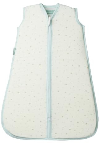 molis&co - Baby Sommerschlafsack - Sommer Baby Schlafsack 0.4 TOG - Neugeborene Babyschlafsack ohne Ärmel - 100% Baumwolle (Oeko-TEX 100), Premium Qualität - Blue Sky (70 cm)
