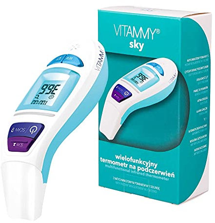 VITAMMY Sky Multifunktions Infrarot-Thermometer für Stirn und Ohr 7in1- : Standard
