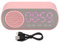 PUSOKEI Digitaler Radiowecker, Bluetooth V5.0 HiFi Lautsprecher, Spiegeluhr, Dual Alarm, UKW Radio, Wiederaufladbarer 1600 mAh Digitalradio Zum Lesen auf Reisen,