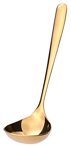 GRÄWE Saucenlöffel Edelstahl Gold, kleiner Schöpflöffel für Soßen, Dressings und Dips, vielseitiger Servierlöffel, spülmaschinengeeignet